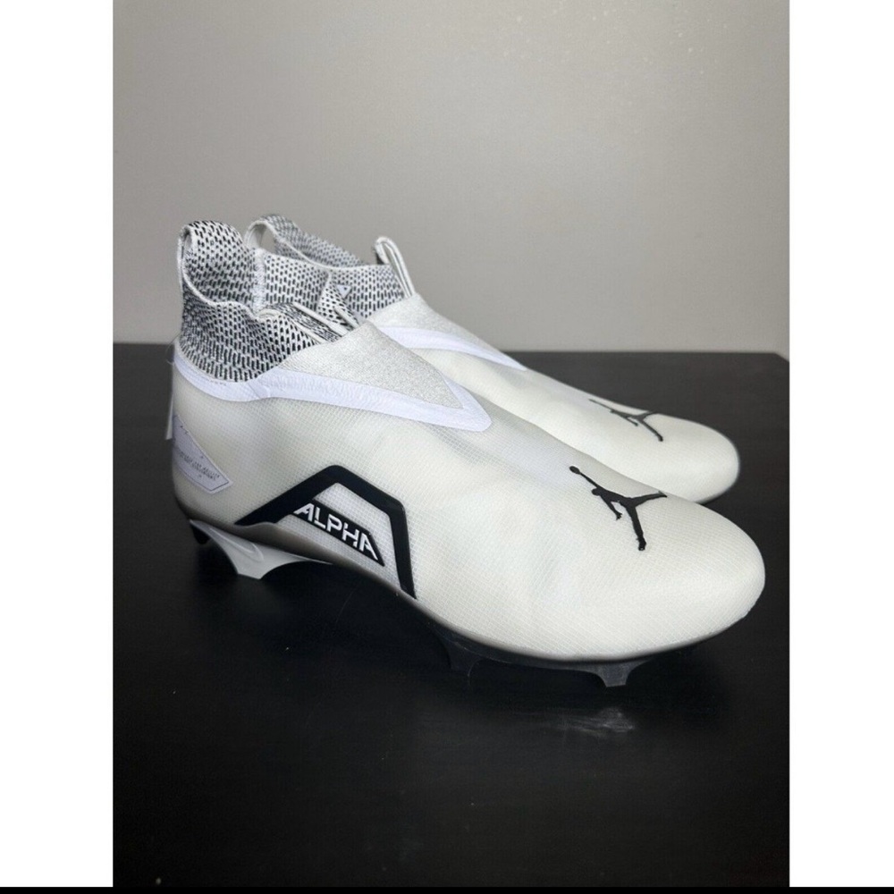 Jordan Alpha Menace ELT 3 Football Cleats Ghost Lace Size 12.5W Wide DH3365 100